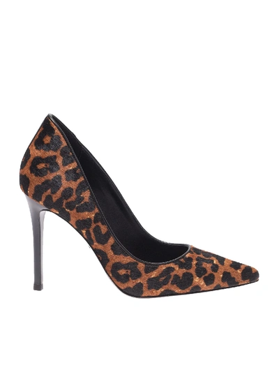 Shop Michael Kors Pointed Keke Pumps In Animal Print