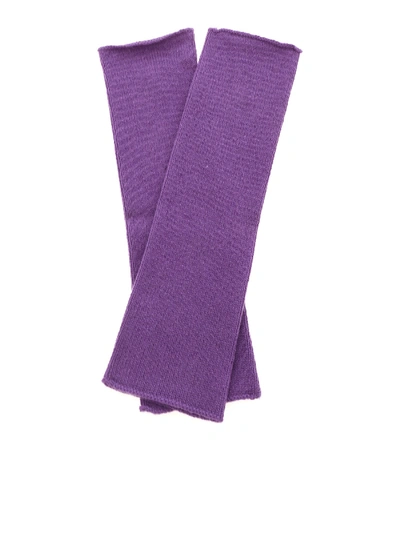 Shop Kangra Cashmere Merino Wool Muff In Purple