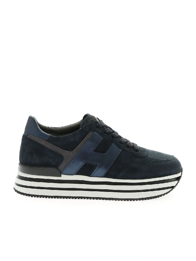 Shop Hogan H483 Sneakers In Blue
