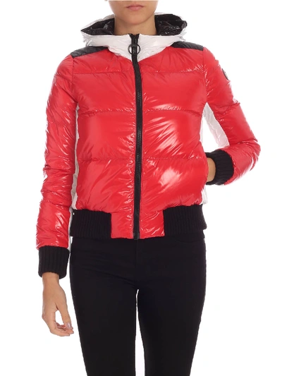 Shop Colmar Origin Down Jacket In Red And White