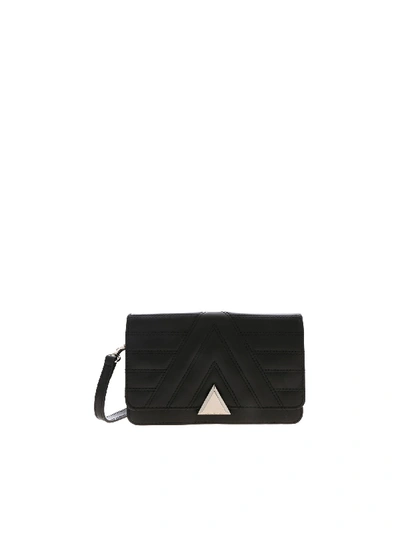 Shop Lancaster Black Leather Shoulder Bag