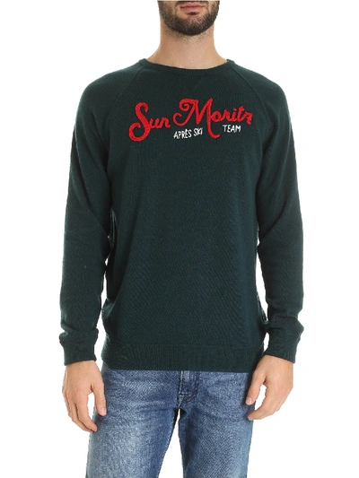 Shop Mc2 Saint Barth Apres Ski Pullover In Dark Green