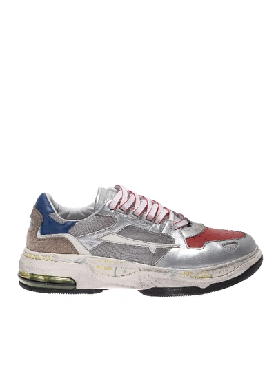 Shop Premiata Drake Sneakers In Silver Color