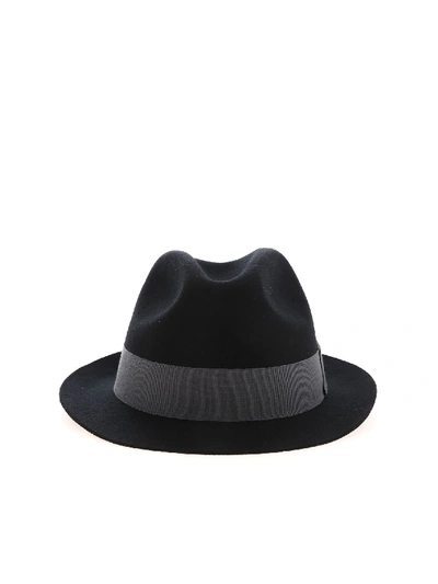 Shop Paul Smith Trilby Hat In Black