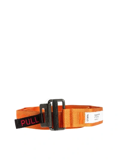 Shop Heron Preston Nasa Tape Belt In Orange