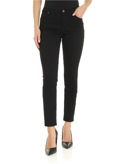 Shop Vivienne Westwood Anglomania High Waisted Slim Jeans In Black