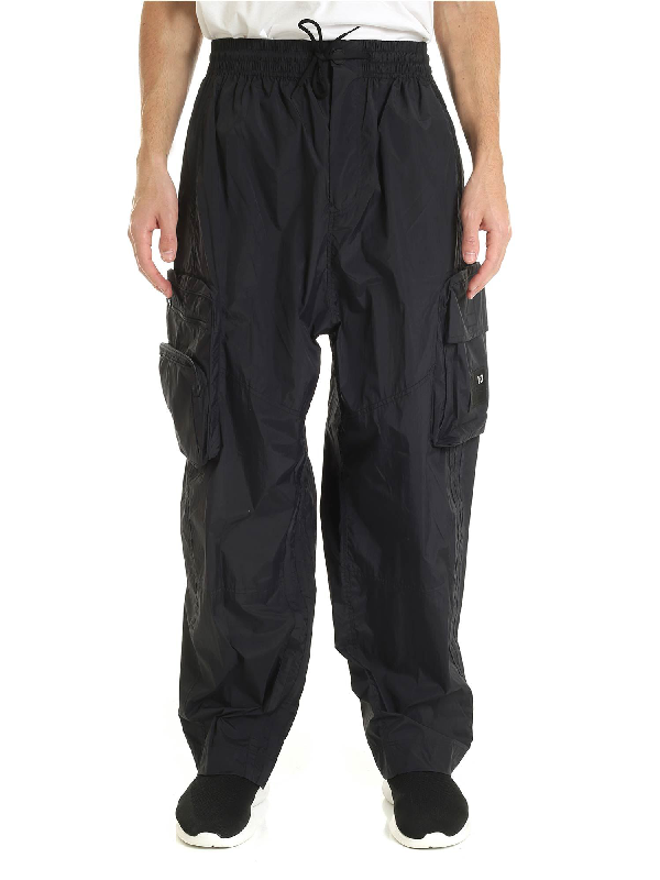 black shell track pants