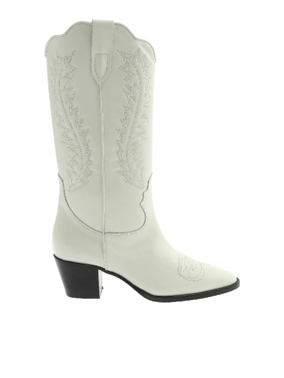 Shop Paris Texas Stitching Texans Boots In White