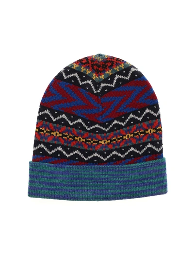 Shop Missoni Multicolor Fairsle Stitch Knitted Beanie