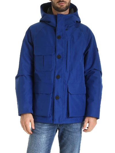 Shop Woolrich Storm Down Jacket In Electric Blue