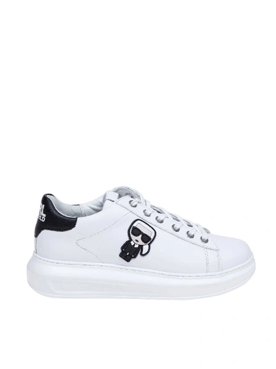 Shop Karl Lagerfeld Karl Ikonic Kapri Sneakers In White
