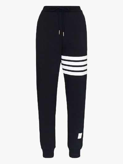 Thom Browne 4-bar Print Track Pants In Blue