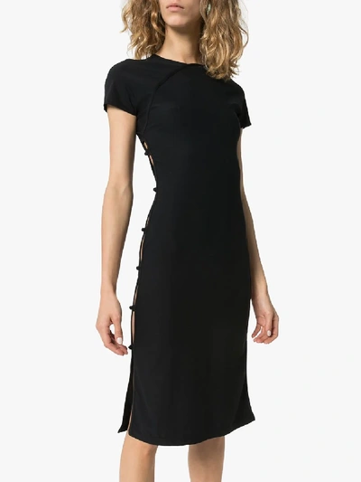 Shop Marcia Tchikiboum Midi Dress In Black