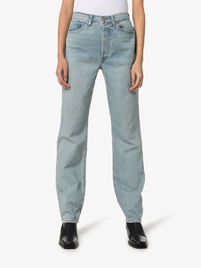 Shop 3x1 X Mimi Cuttrell Kirk Mid-rise Boyfriend Jeans In Blue
