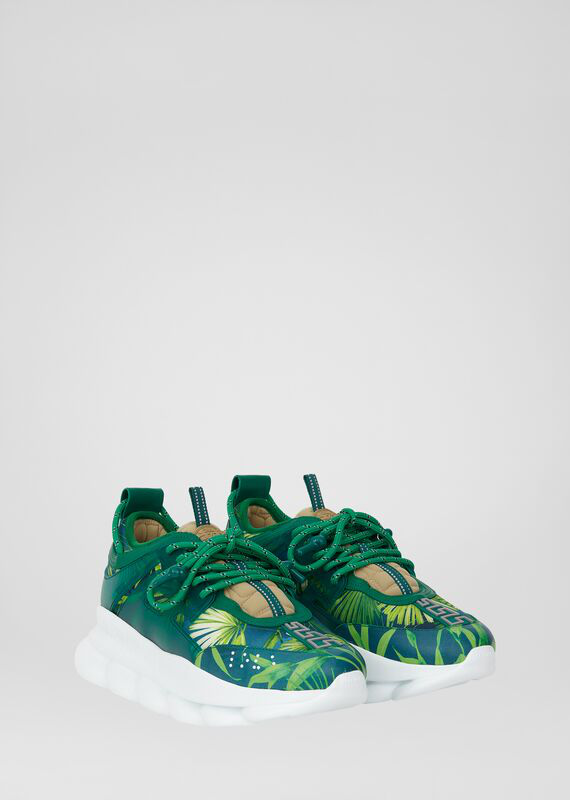 versace sneakers green
