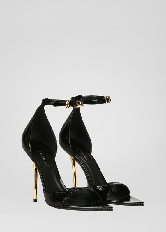 versace sandals gold