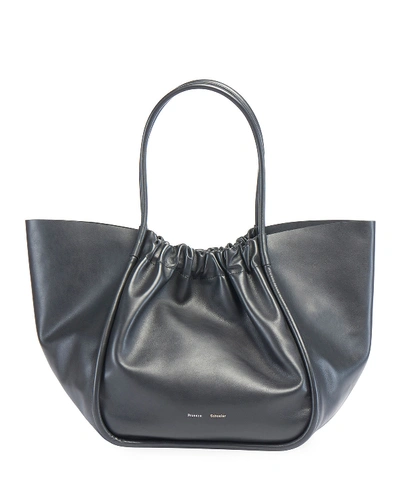 Shop Proenza Schouler Xl Ruched Tote Bag In Black