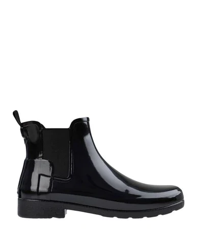 hunter original refined black gloss chelsea wellington boots
