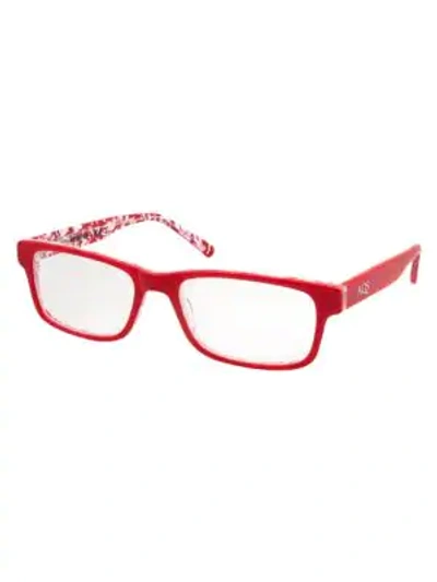 Shop Aqs Women's Dru 52mm Optical Glasses In Red