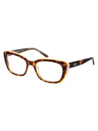 Shop Aqs Women's Lola 51mm Optical Glasses In Havana