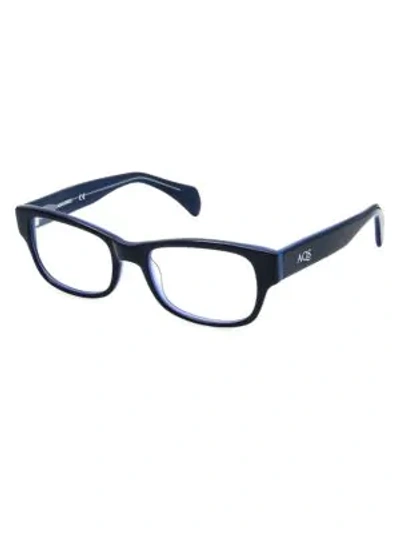 Shop Aqs Women's Tobi 50mm Optical Glasses In Navy Blue