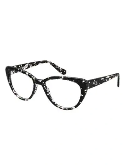 Shop Aqs Betsy 50mm Optical Glasses In Black