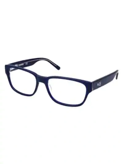 Shop Aqs Dexter 54mm Optical Glasses In Navy Blue