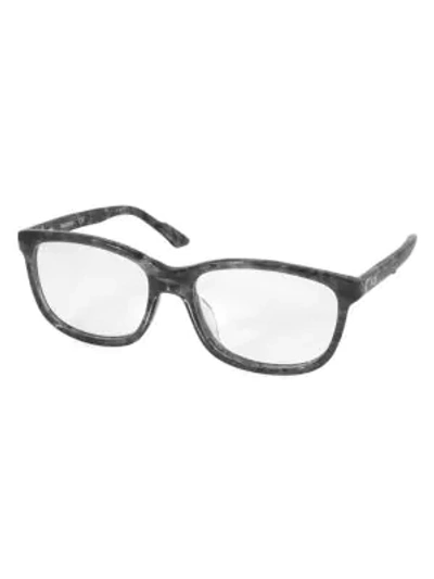 Shop Aqs Women's Collin 54mm Square Optical Glasses In Grey