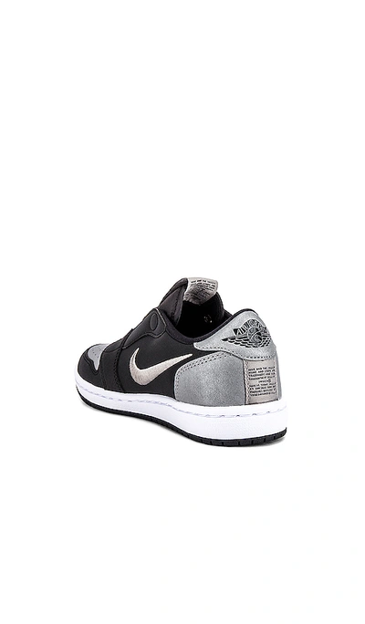 Shop Jordan Aj 1 Low Slip Se Sneaker In Black. In Black  Medium Grey & White
