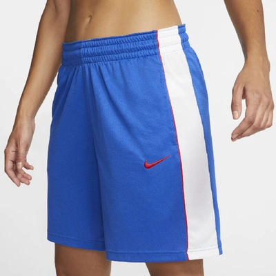 Shop Nike Dri-fit Women's Basketball Shorts In Blue