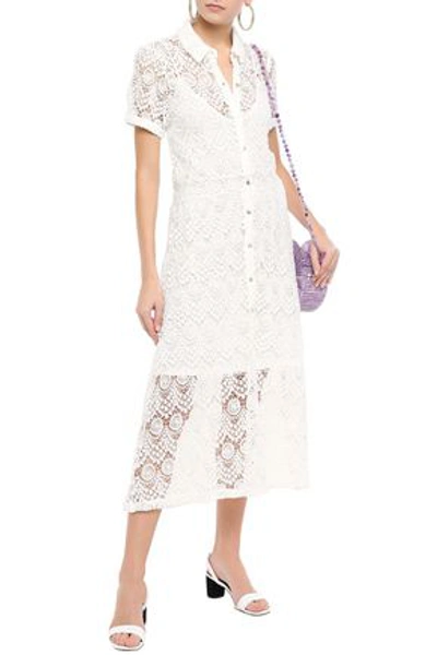 Shop Melissa Odabash April Guipure Lace Midi Dress In White