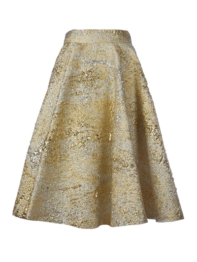 Shop Dolce & Gabbana Jacquard Long Skirt