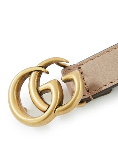 Shop Gucci Gg Marmont Moon Belt In Porcelain Rose