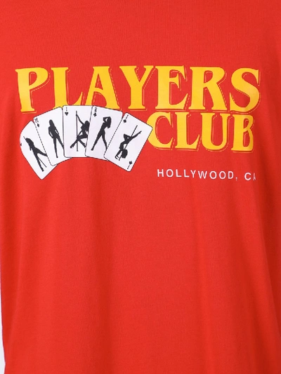 Shop Amiri Players Club T-shirt Red