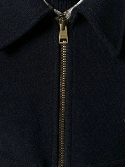 Shop Ami Alexandre Mattiussi Patch Pockets Jacket Blue