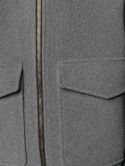 Shop Ami Alexandre Mattiussi Patch Pockets Jacket Grey