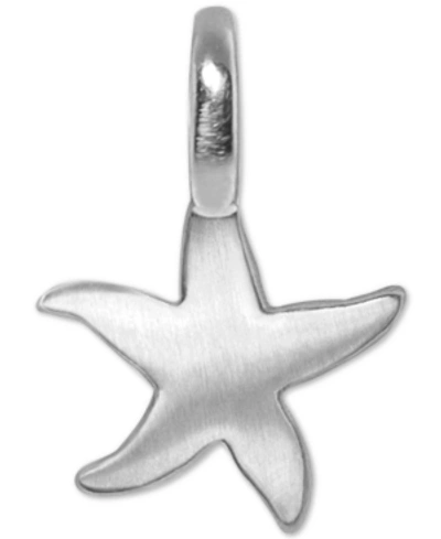 Shop Alex Woo Starfish Mini-charm Pendant In Sterling Silver