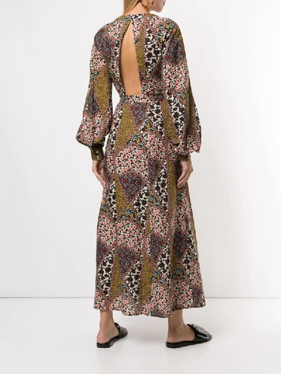Shop The Upside Mixed Floral-print Wrap Dress In Multicolour