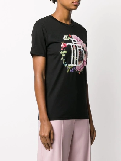 Shop Preen By Thornton Bregazzi Kida Crew Neck T-shirt In Black