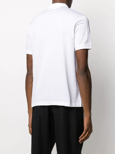 Shop Bottega Veneta Short-sleeve Polo Shirt In White