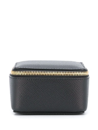 Shop Smythson 'panama' Schmuckschatulle In Black