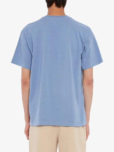 Shop Jw Anderson Jwa Embroidery T-shirt In Blue