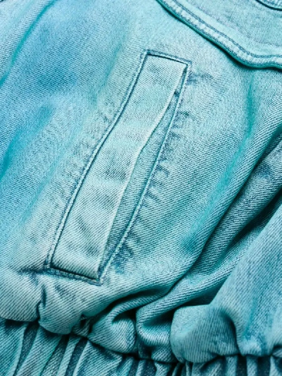 Shop Stella Mccartney Dip Dye Denim Jacket In Blue