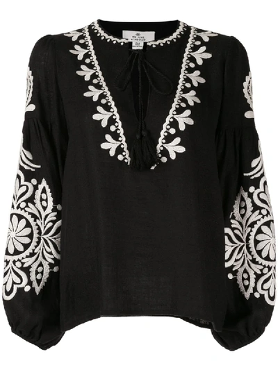 Shop We Are Kindred Positano Blouse In Black