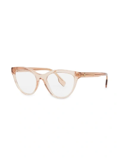 Shop Burberry Cat-eye Glasses In Neutrals