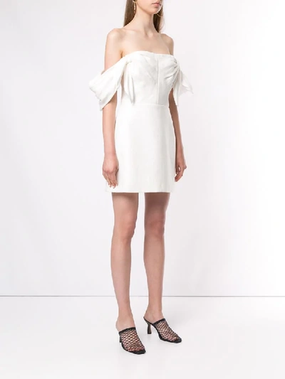 Shop Acler 'selkin' Kleid In White