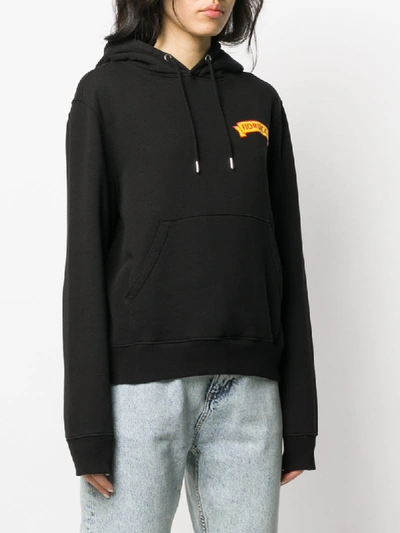 Shop Fiorucci Cheetah Relaxed-fit Hoodie In Black