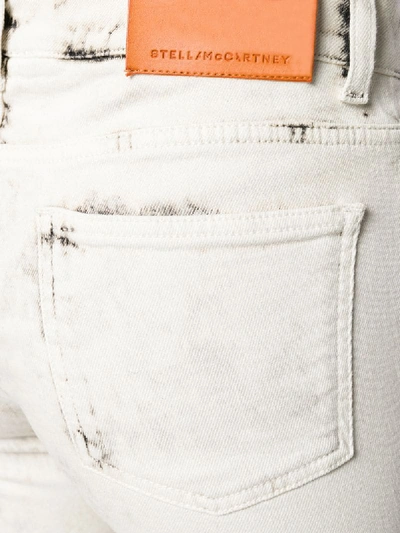 Shop Stella Mccartney Bleached Skinny Jeans In White