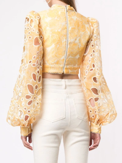 Shop Acler Meredith Blouse In Yellow