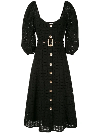 Shop We Are Kindred Vienna Crochet Midi Dress In Black